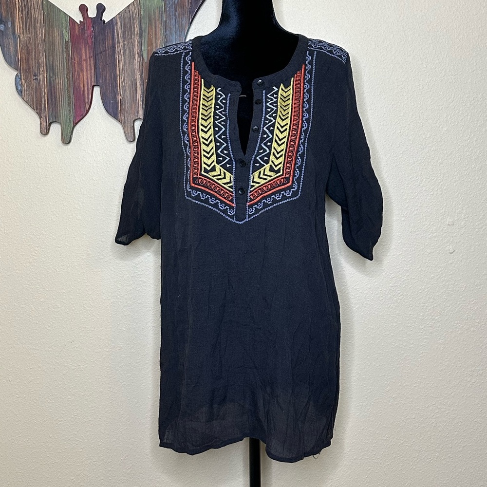 WAPI for plus Embroidered Tunic